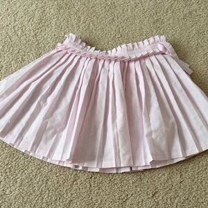 Charming Light Pink Pleated Skirt for Kids